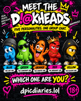 The five canonical D!@Khead mascot personalities